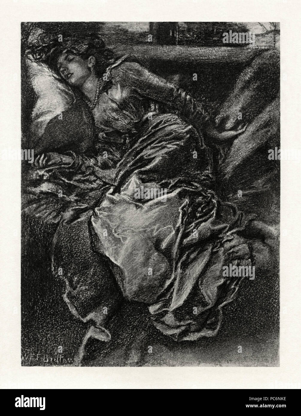 92 W.E.F. Britten - Les premiers poèmes d'Alfred, Lord Tennyson - Sleeping Beauty Banque D'Images