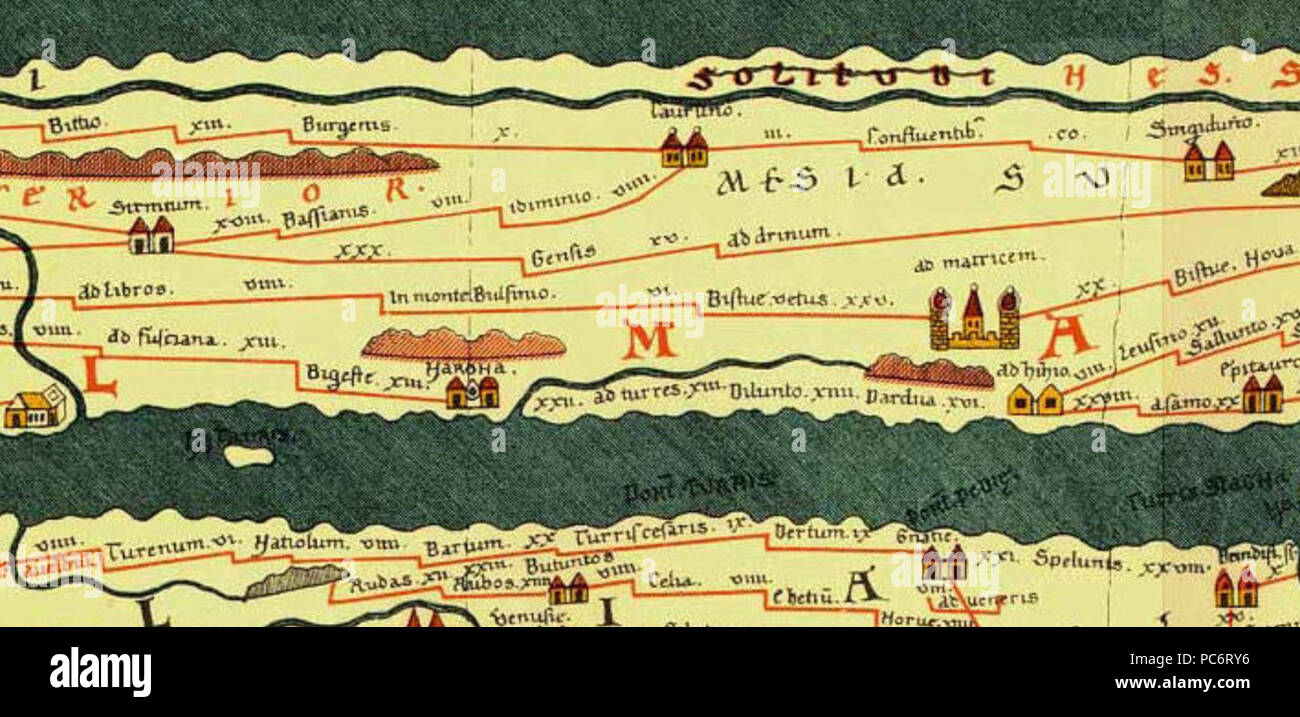 585 TabulaPeutingeriana - Gensis Banque D'Images