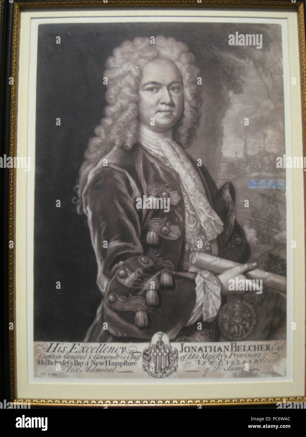 251 Gouverneur Jonathon par John Belcher Faber, 1784 - Old State House Museum, Boston, MA - IMG 6816 Banque D'Images