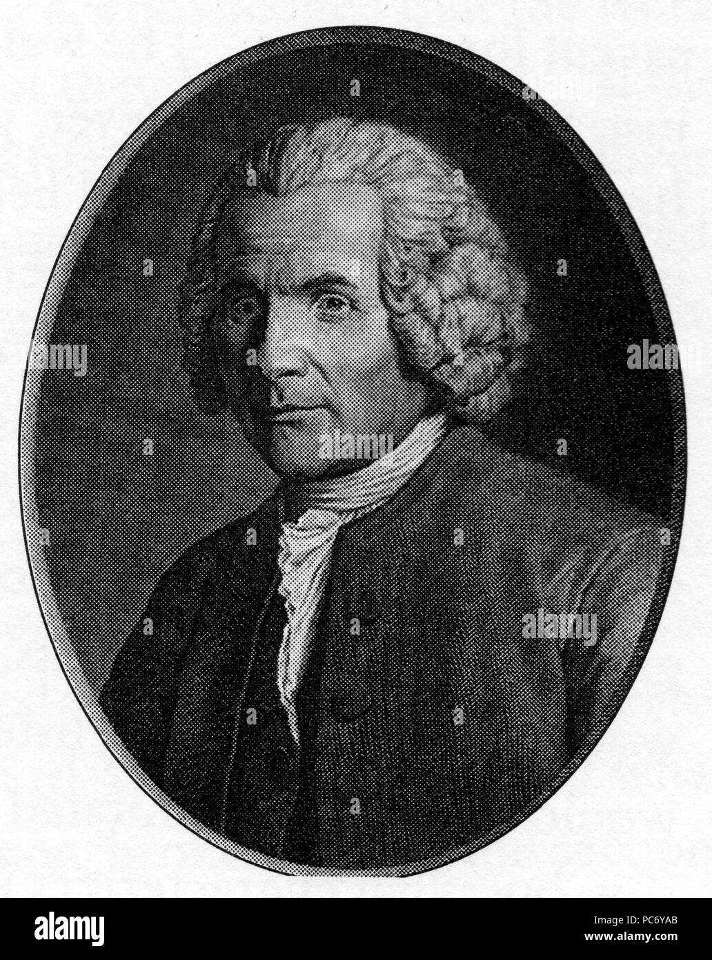 530 Rousseau plus tard dans la vie Banque D'Images