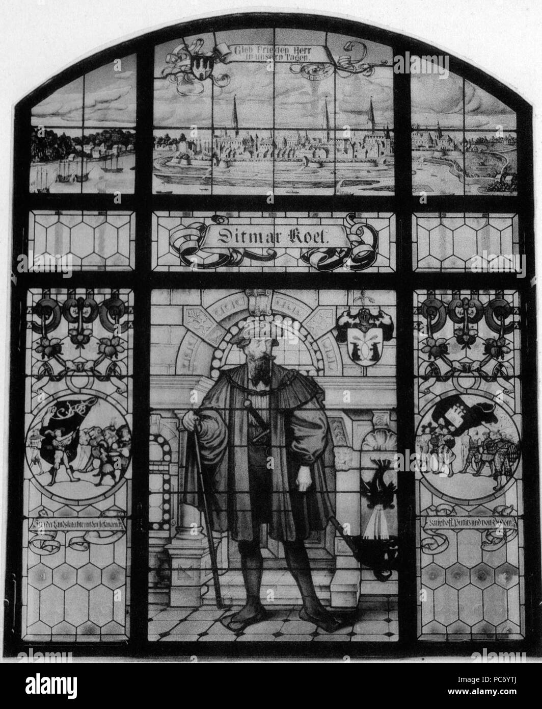 33 Fensterbild Ditmar Koel Banque D'Images