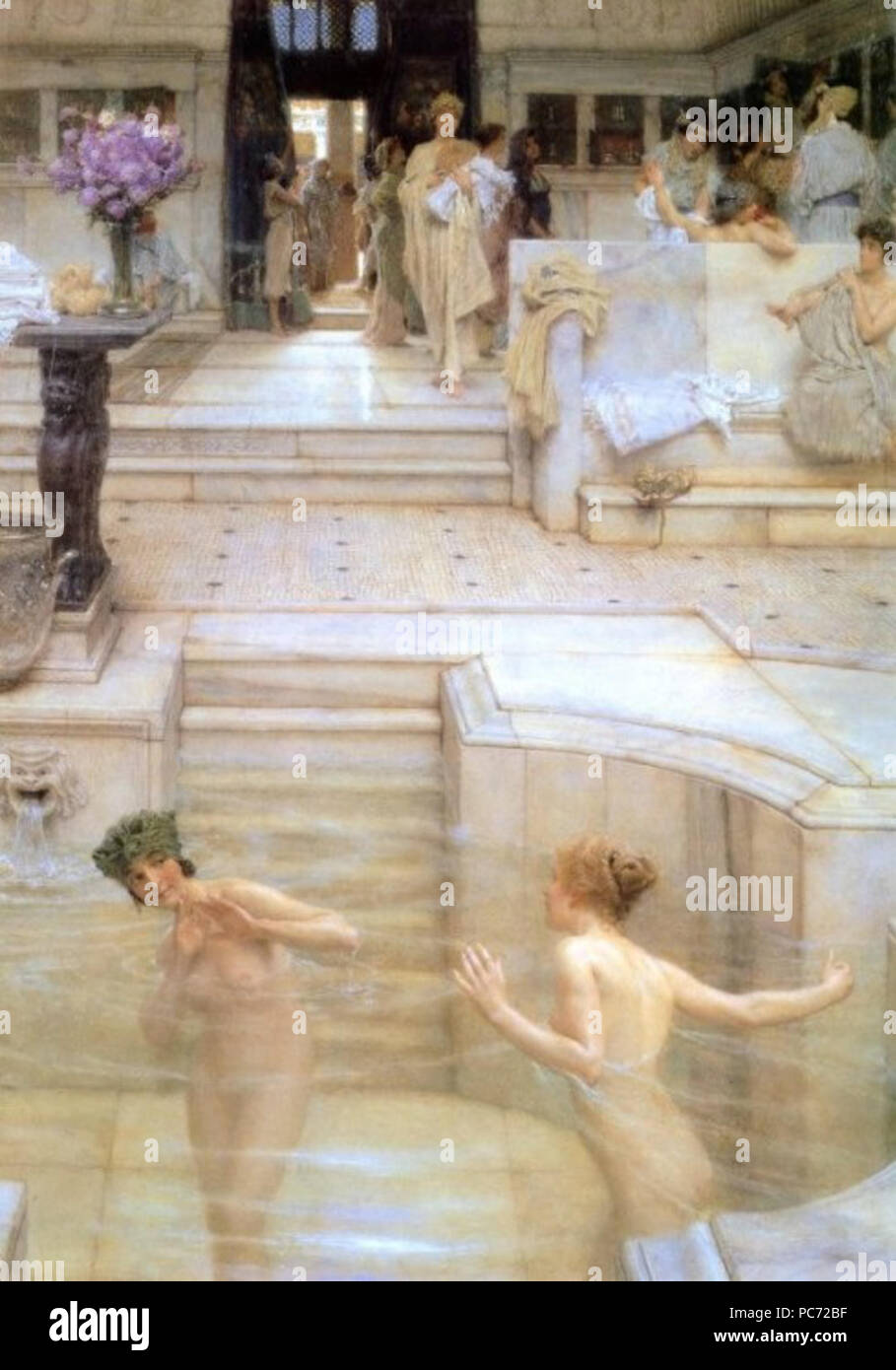 57 Lawrence Alma-Tadema une coutume favorite Banque D'Images