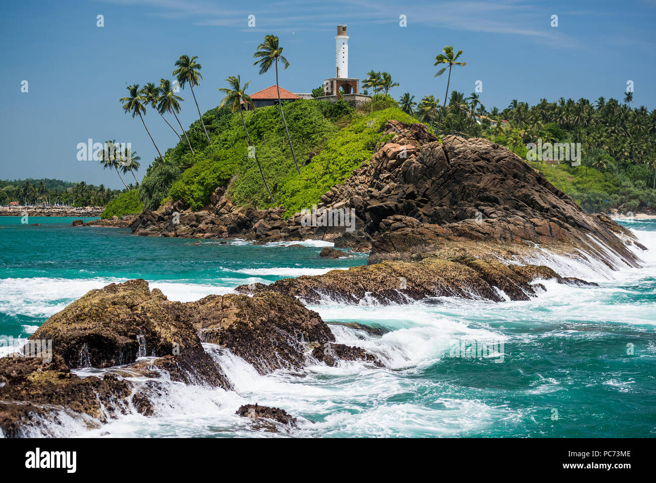 Beau Paysage De Plage Au Sri Lanka Banque Dimages Photo