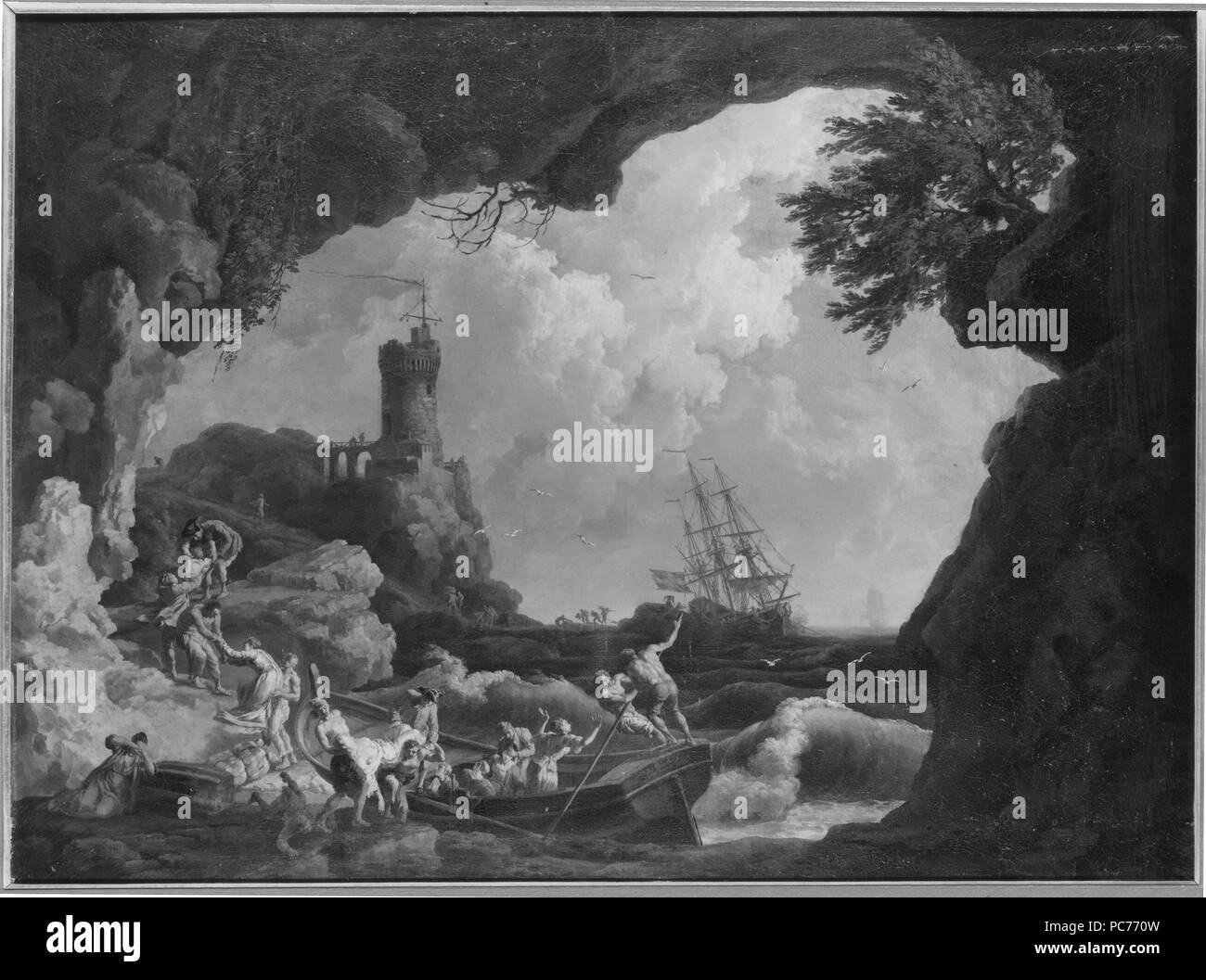 87 L'Épave (Pierre Jacques Volaire) - Nationalmuseum - 21998 Banque D'Images