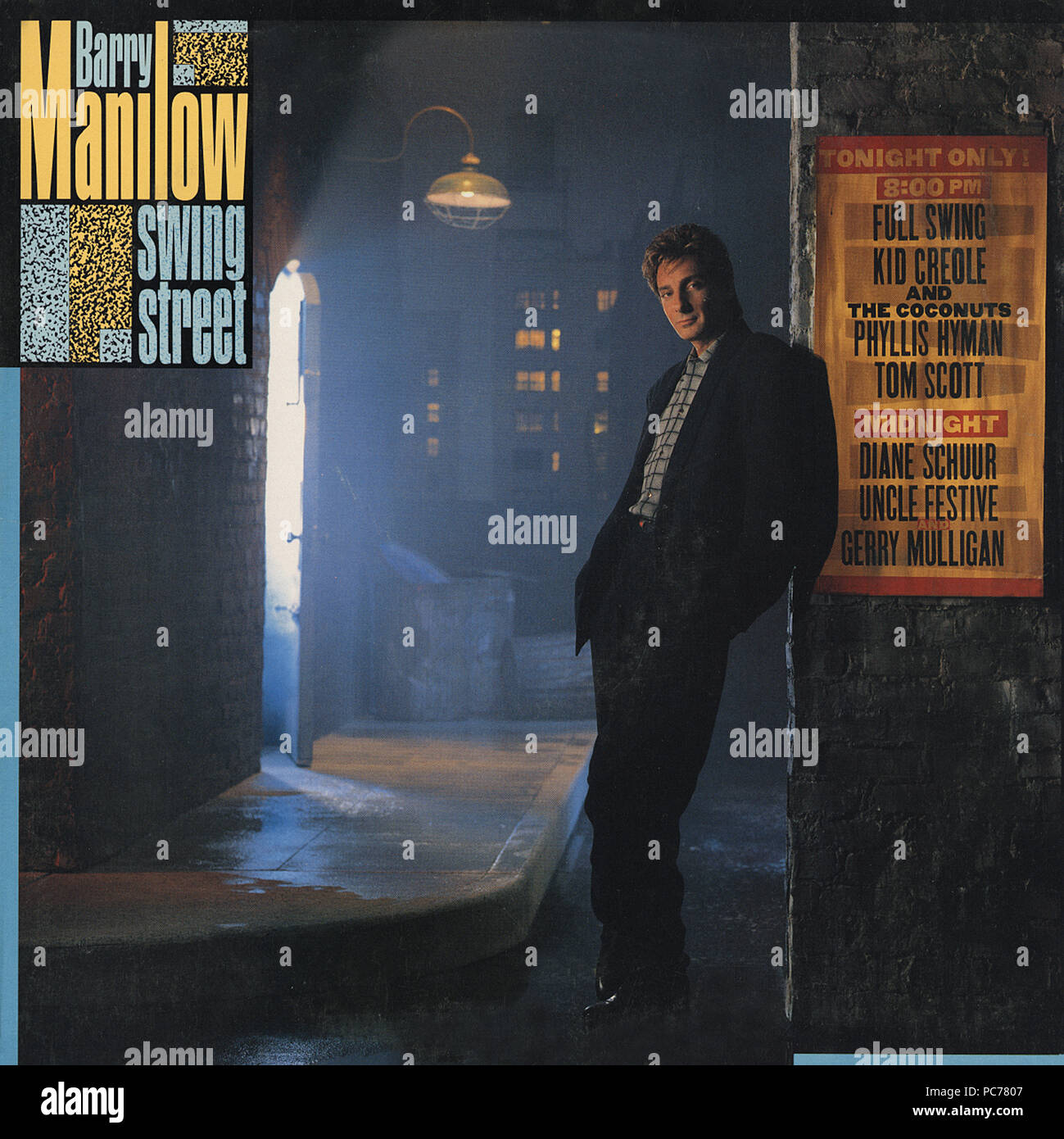 Barry Manilow - Swing Street - album vinyle vintage (avant) Banque D'Images