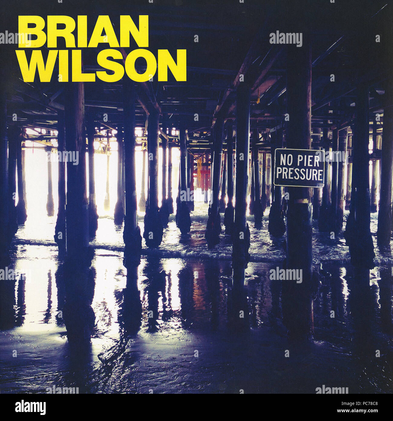 Brian Wilson - Pas de pression de la Jetée - album vinyle vintage (avant) Banque D'Images