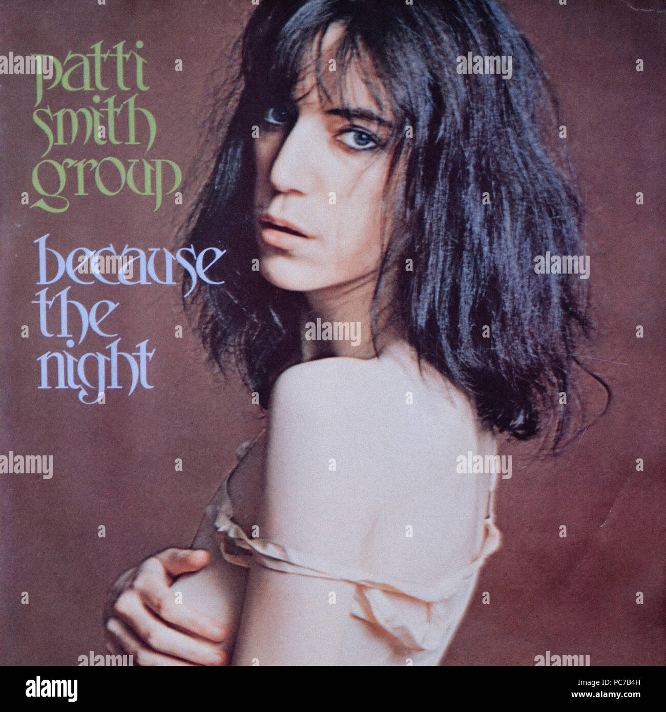Patti Smith - couverture de l'album vinyle vintage Banque D'Images