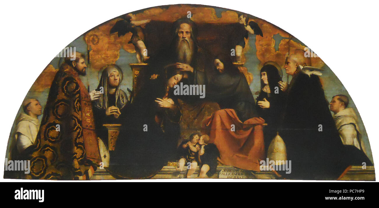 296 Incoronazione della Vergine (Moretto) Banque D'Images