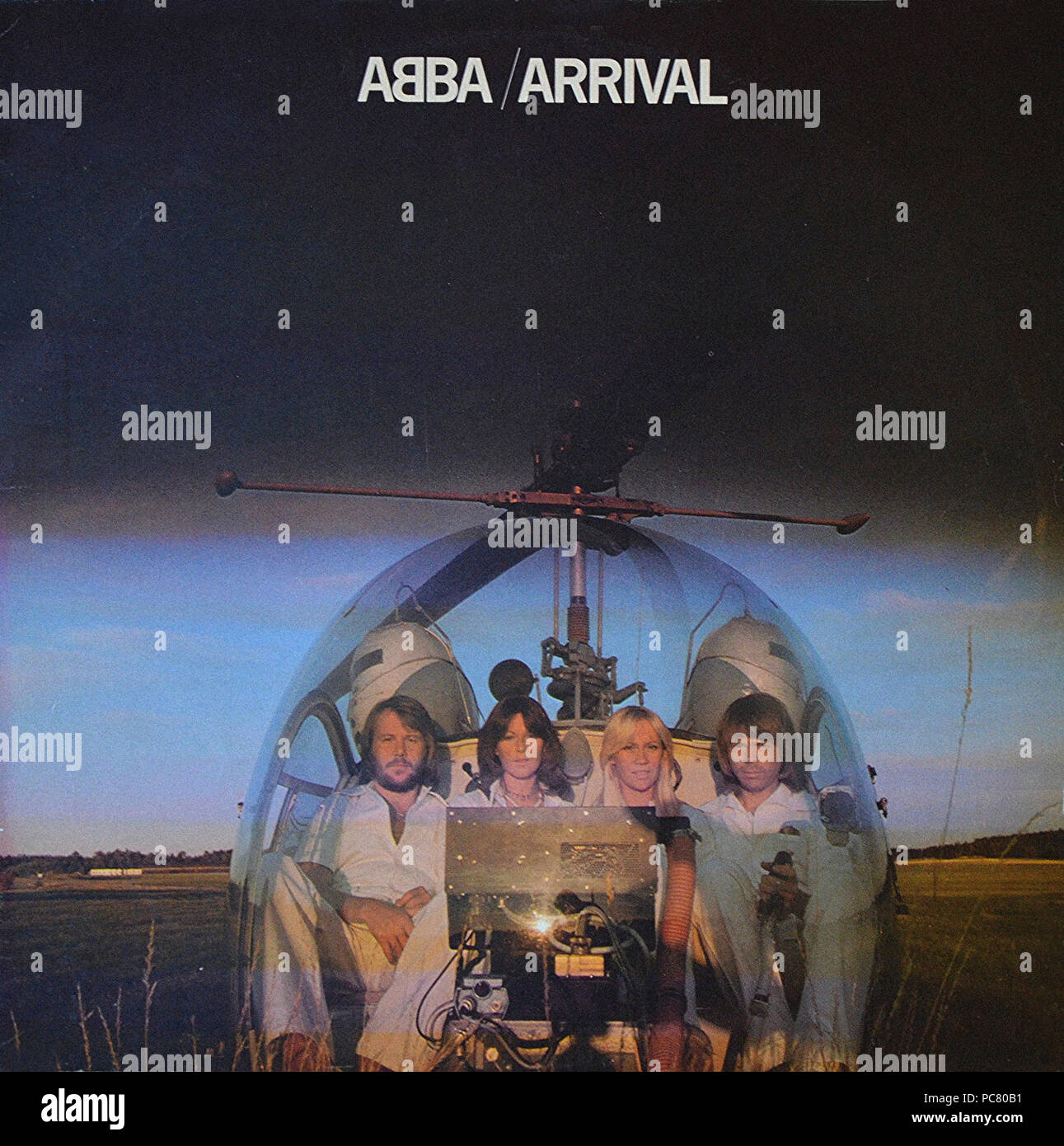 Abba - Arrivée - couverture de l'album vinyle vintage Banque D'Images