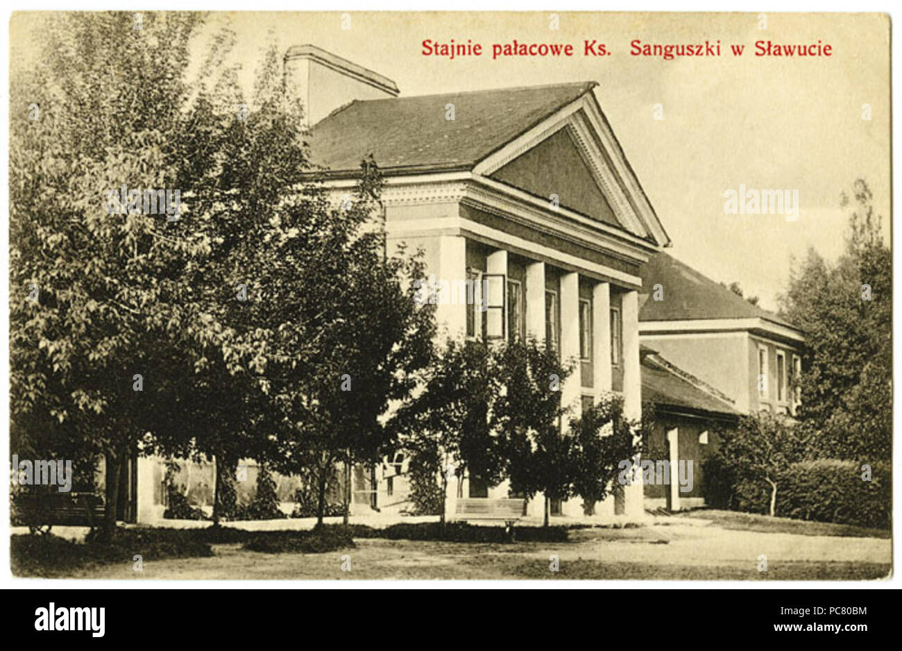 542 Sanguszko Palace (Slavuta) Banque D'Images