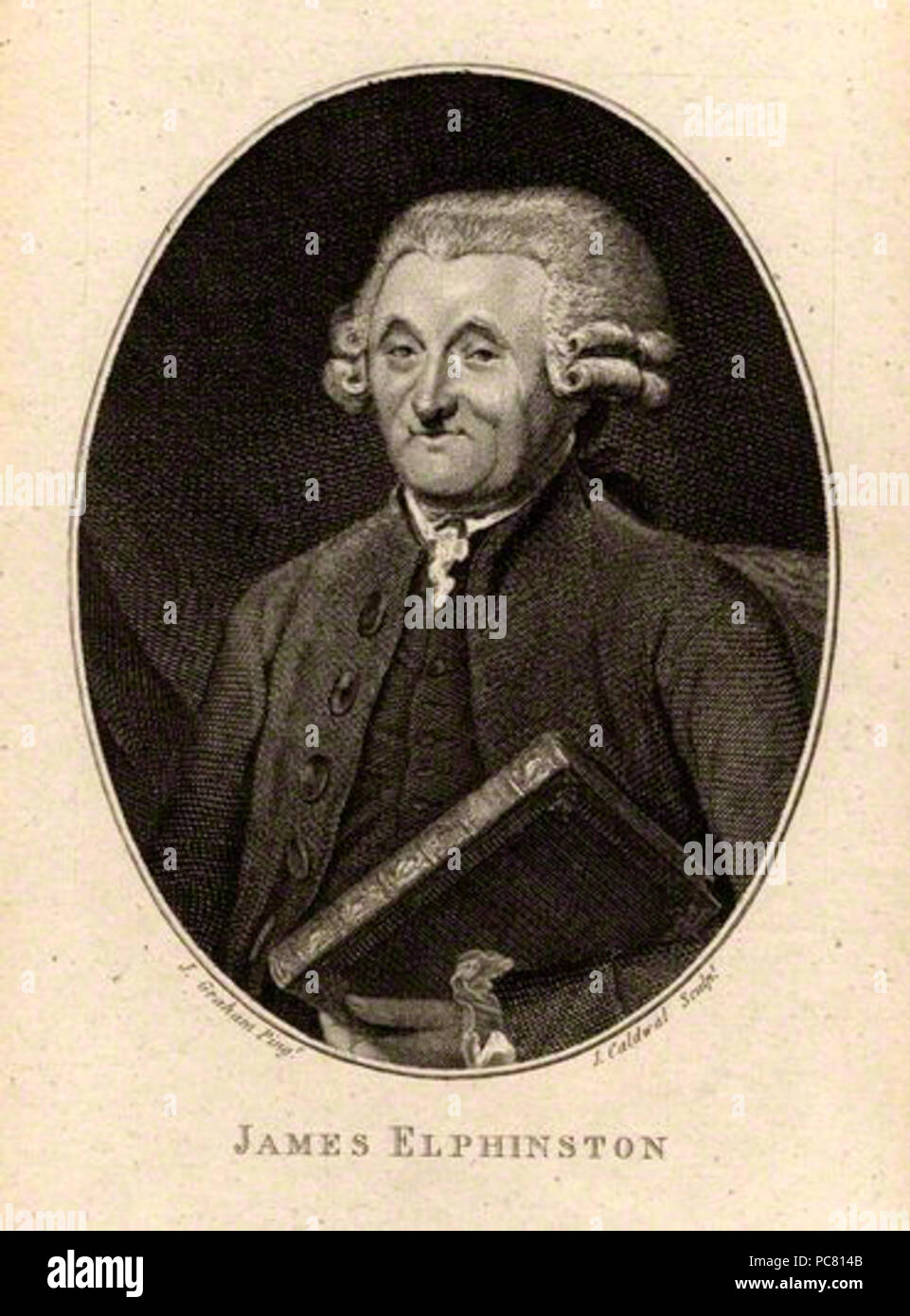 Par James Caldwall, d'après John Graham, la gravure, la ligne de début du 19ème siècle 307 James Elphinston Banque D'Images