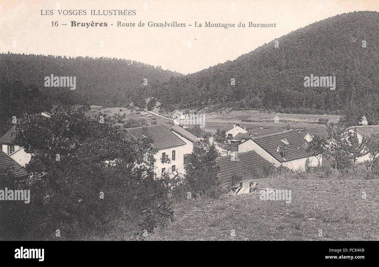Bruyères, le Buemont Bruyères-Vosges 146 CPA-01 Banque D'Images