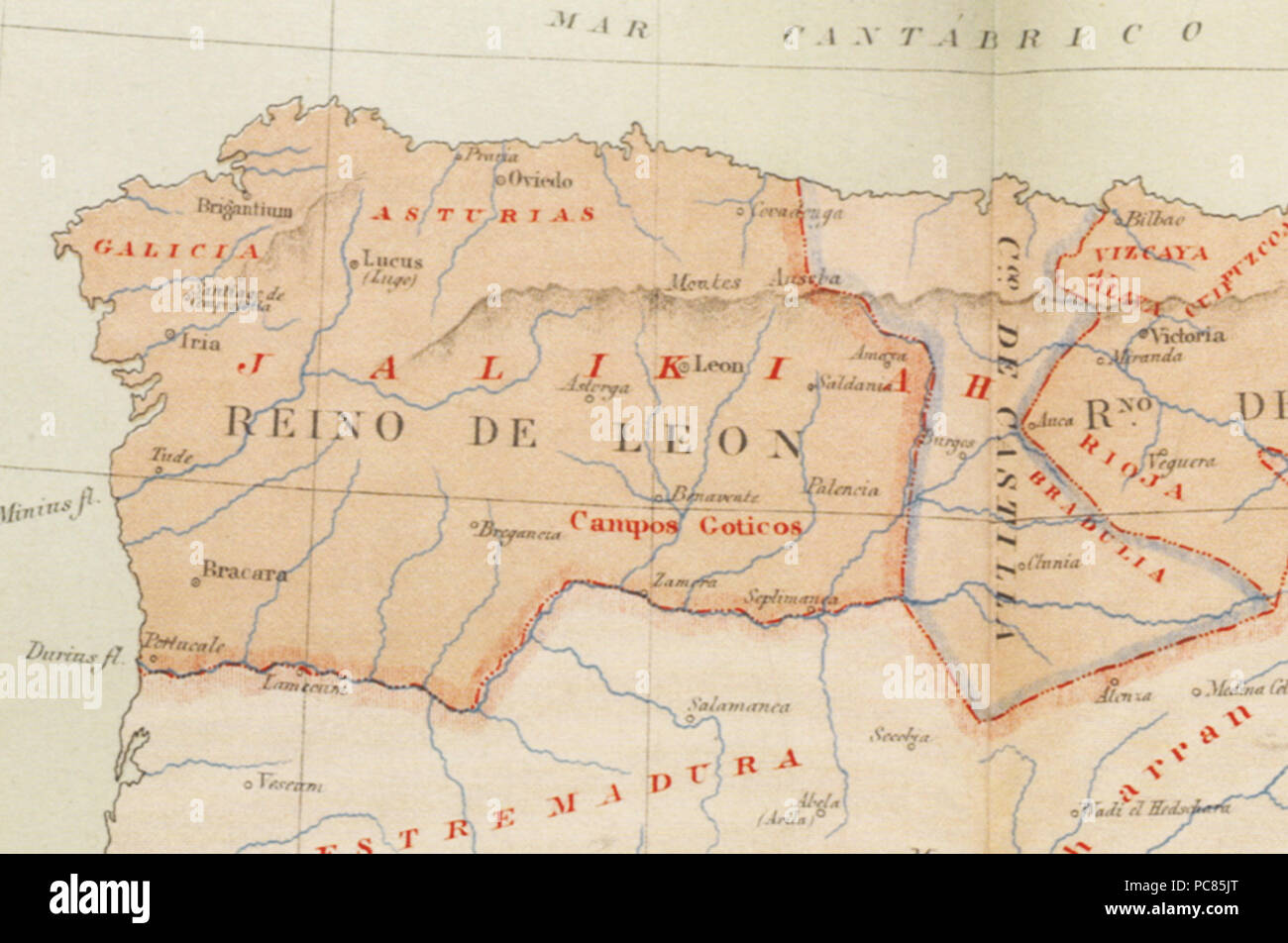 516 Reino de Galicia - Royaume de Galice - Jalilkiah Banque D'Images