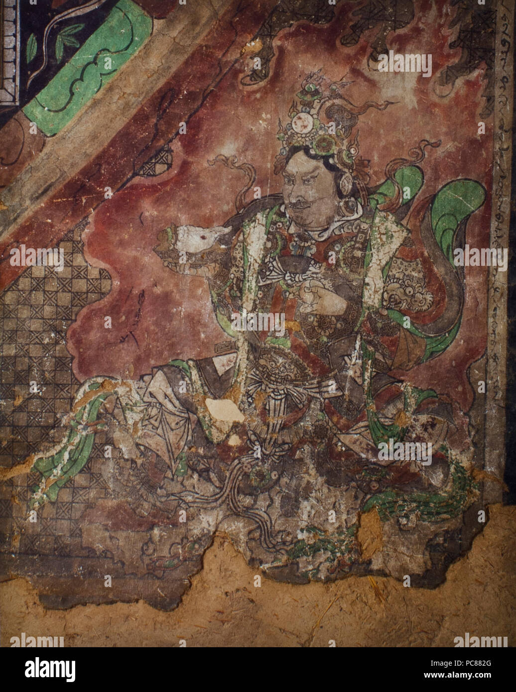 659 Yulin Grotte 4 e mur lokapala (Yuan) Banque D'Images