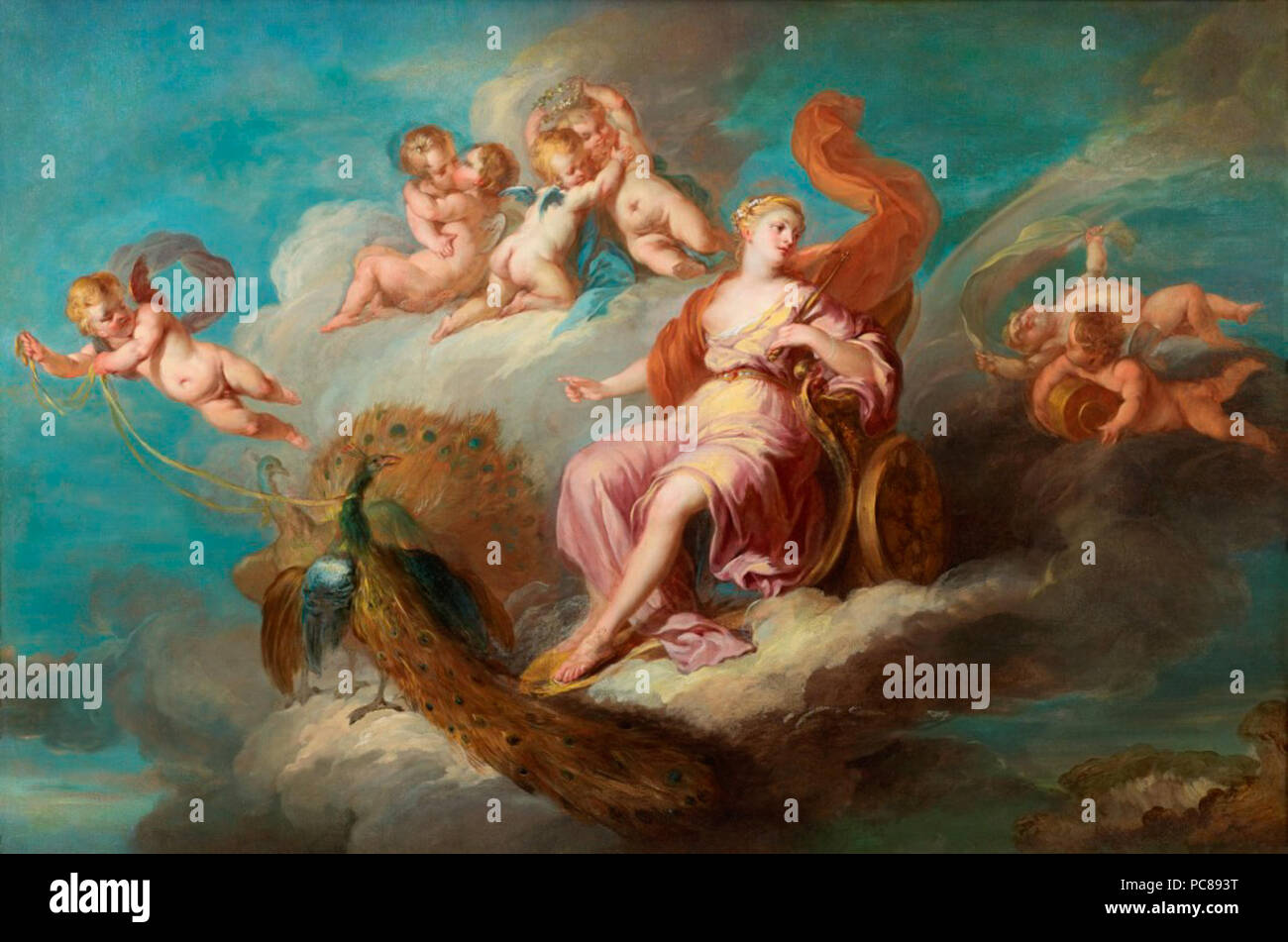 36 François Lemoyne - Le triomphe de Junon Banque D'Images