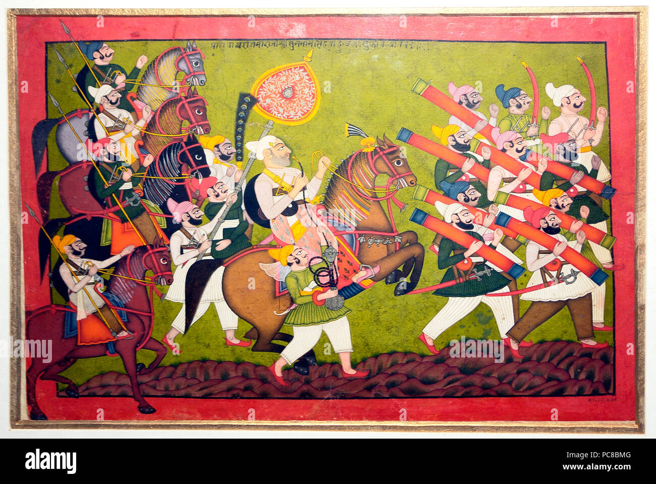 530 défilé royal de Sunman Raja Singh d'Indergarh, National Museum, New Delhi Banque D'Images