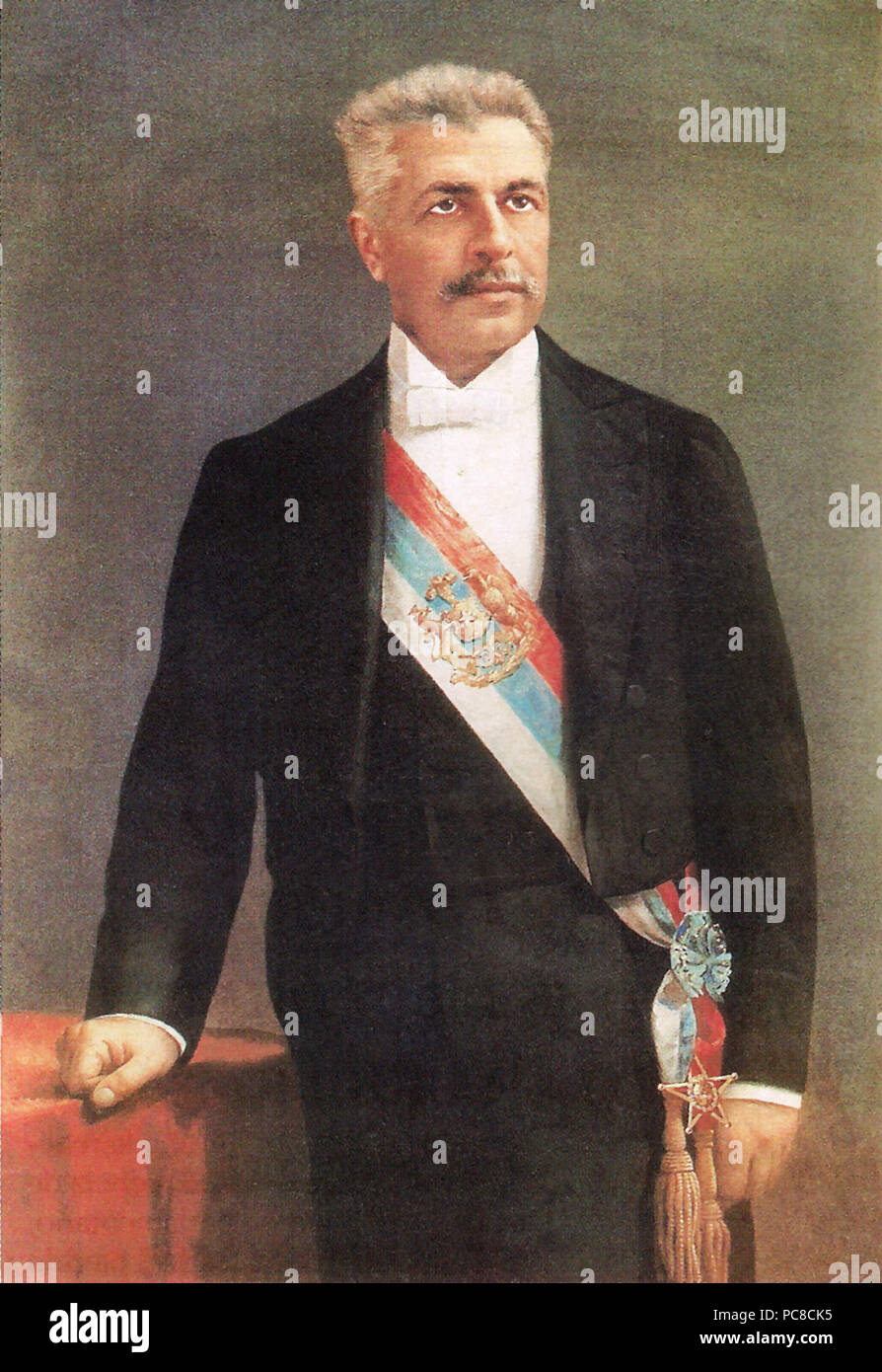 423 Retrato de Pedro Montt Banque D'Images