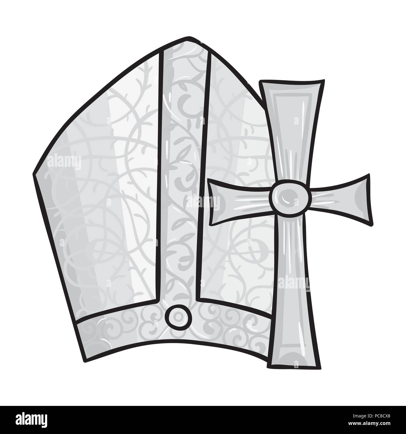 Symboles du Vatican icône dans le style monochrome isolé sur fond blanc. Vector illustration symbole Pays Italie. Illustration de Vecteur Symboles du Vatican icône dans le style monochrome isolé sur fond blanc. Vector illustration symbole Pays Italie. Illustration de Vecteur