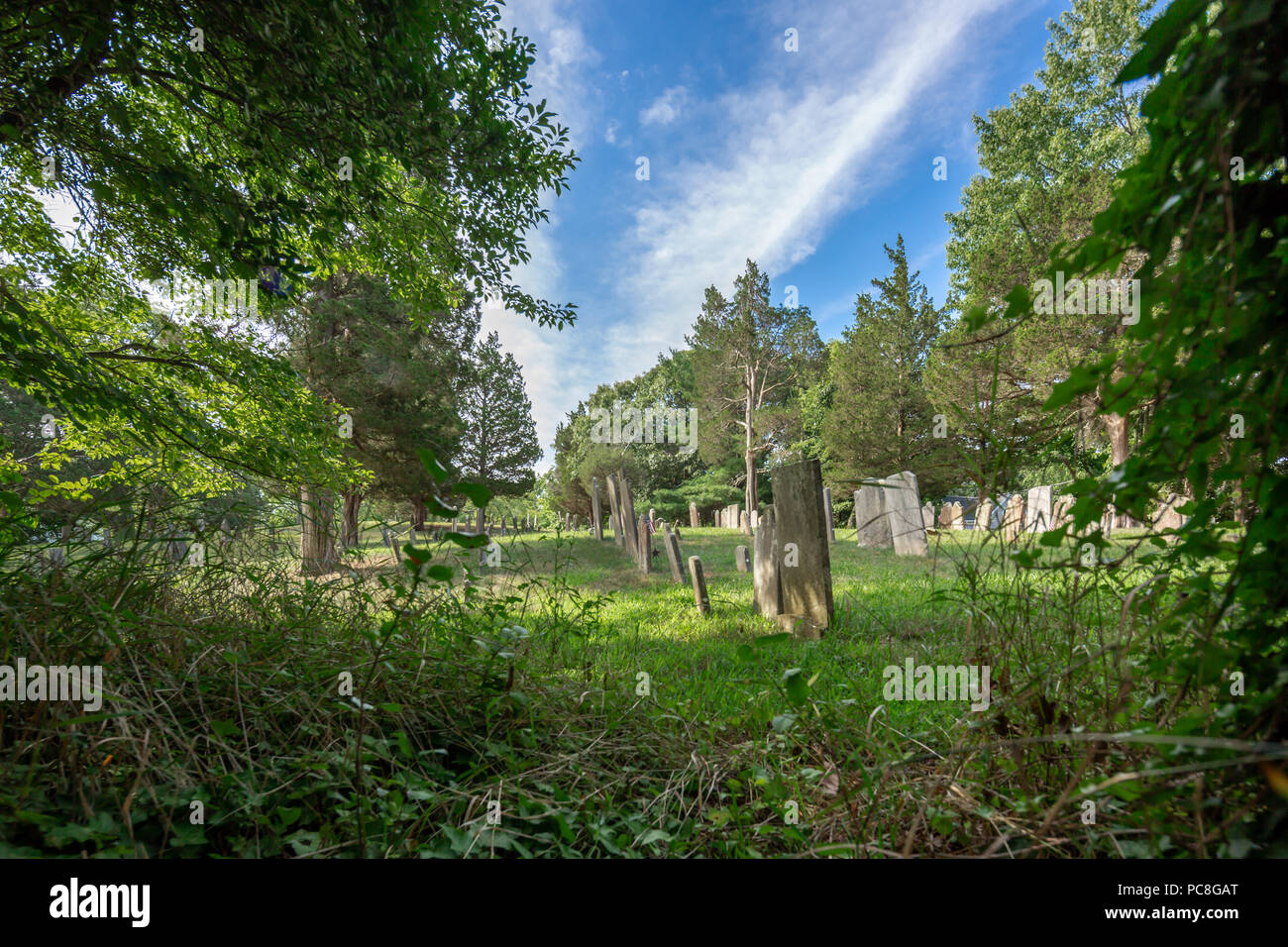 Vieux cimetière de sag harbor sag harbor ny Banque D'Images