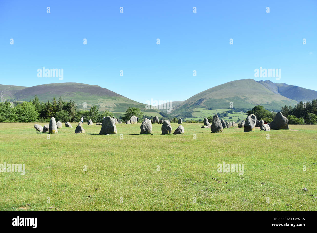 Le cercle de pierres de Castlerigg près de Keswick, en Angleterre. Juin, 2018 Banque D'Images