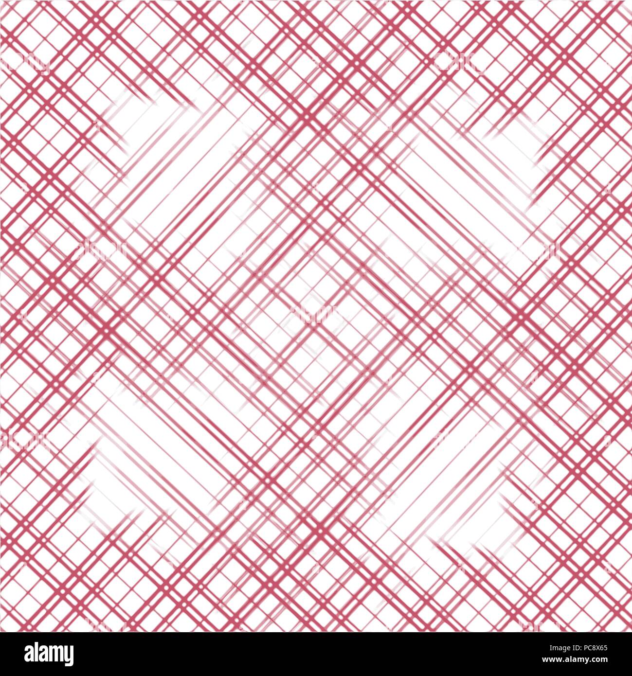 Aquarelle rouge modèle de tuile de lignes à damiers, vector illustration Illustration de Vecteur