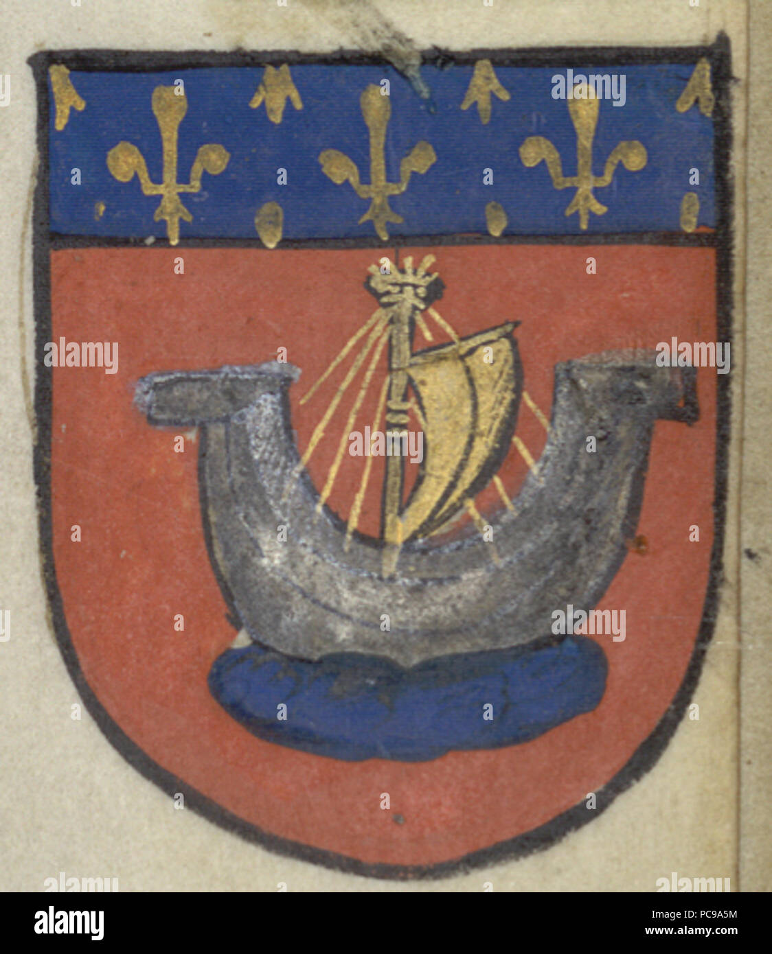 664 Écusson de la ville de Paris Banque D'Images