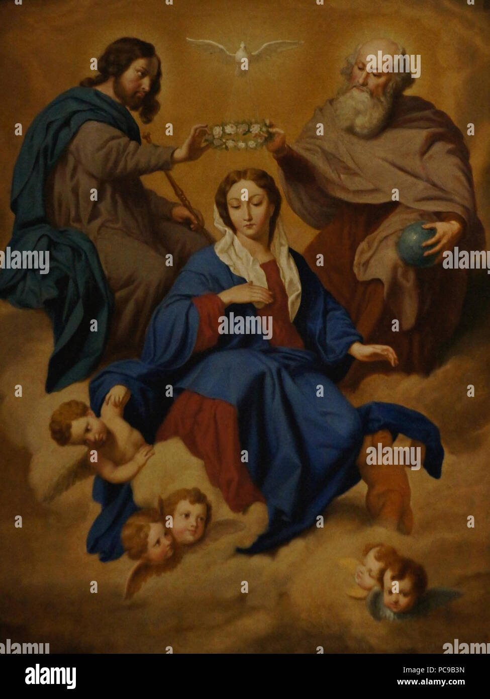 143 Coronación de la Virgen Banque D'Images