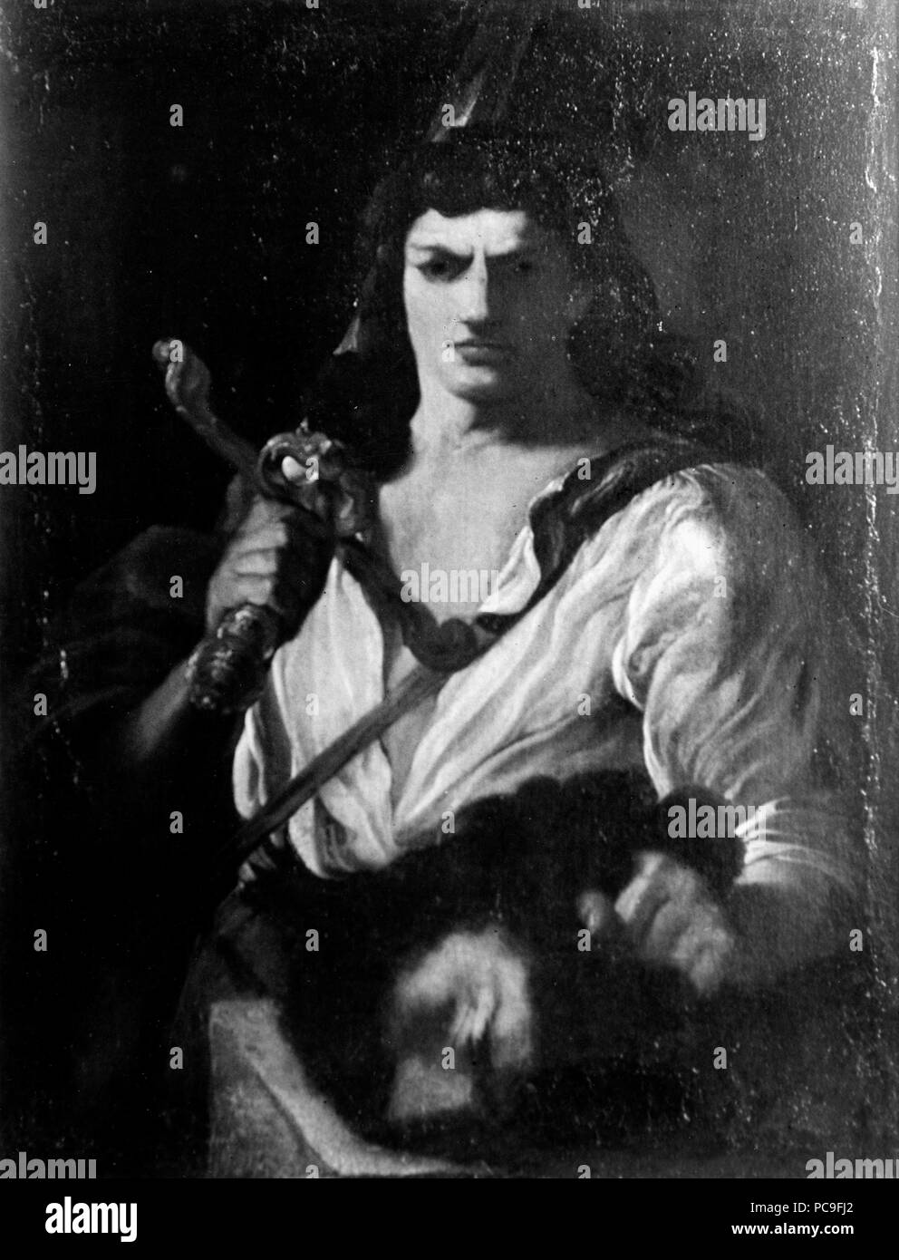 21 David avec la tête de Goliath (Pier Leone Ghezzi) - Nationalmuseum - 19082 Banque D'Images