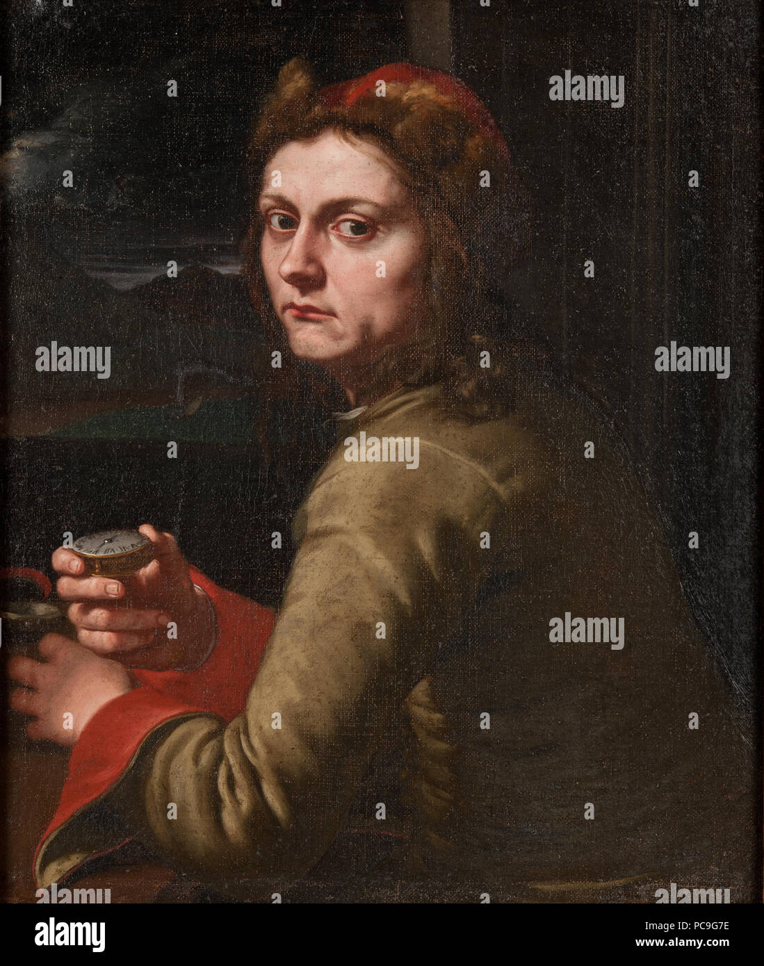 73 Portrait d'un horloger (Pier Leone Ghezzi) - Nationalmuseum - 18148 Banque D'Images