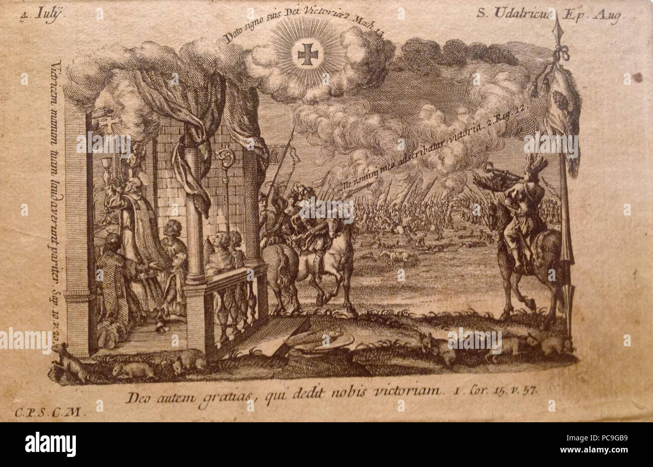 364 Lechfeldschlacht Ulrichskreuz Banque D'Images