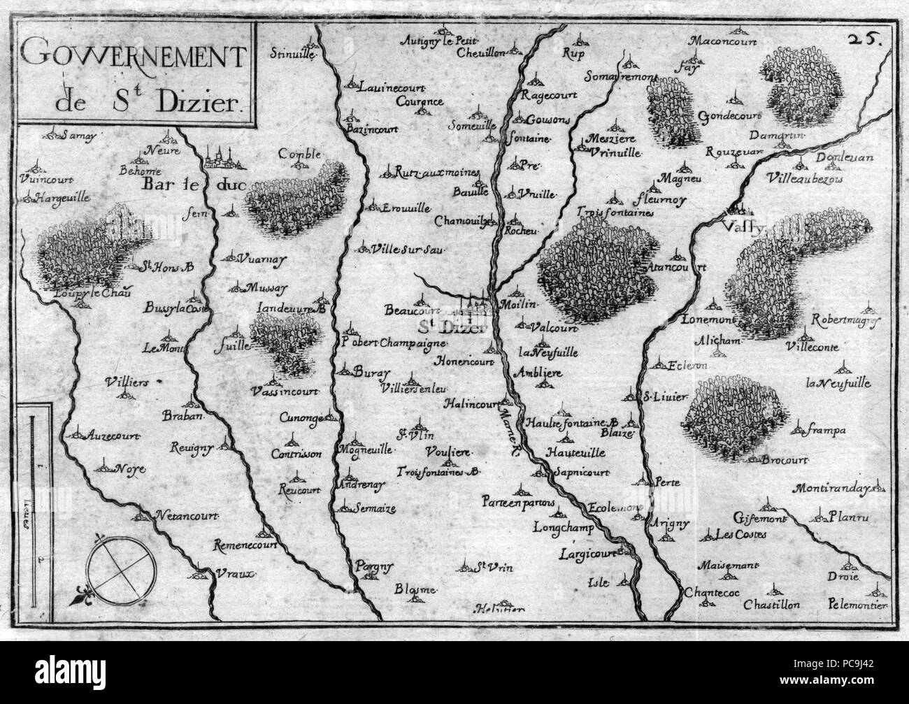 1528 Gouvernement de St-Dizier Davanne-Chappier Banque D'Images