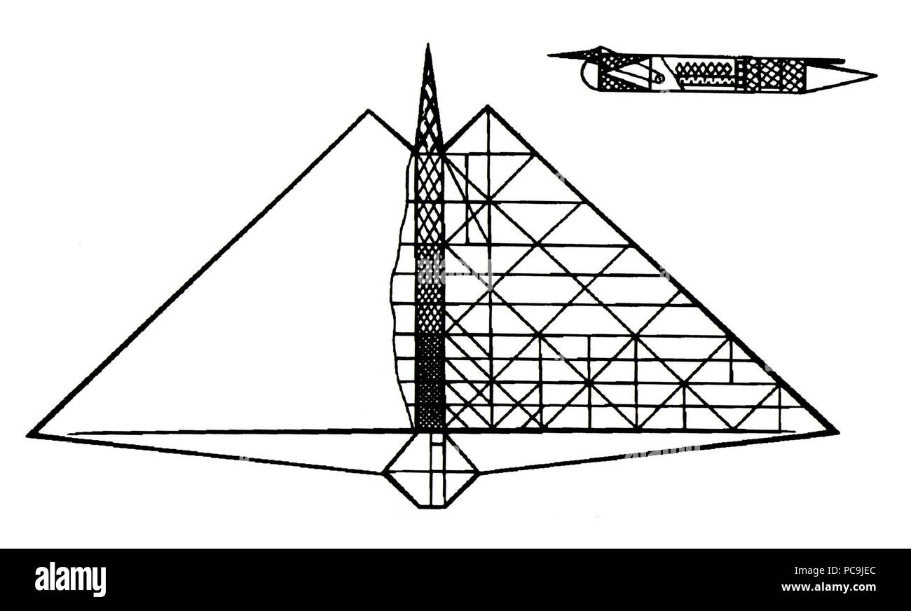 45 Amélioration du système de l'aéronautique de N (projet) 1867 Teleshov Banque D'Images