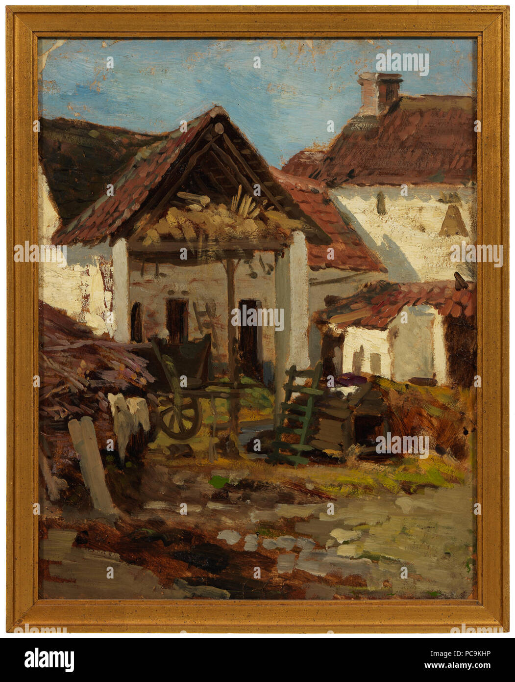 86 l'arrière-cour. Anna Nordlander (étude) - Nationalmuseum - 20683 Banque D'Images