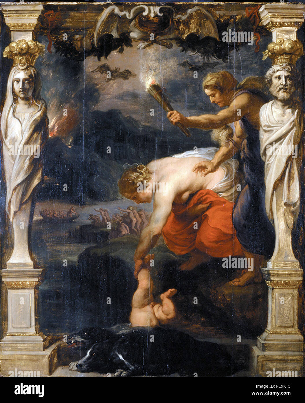 25 Feux d'Achille dans le Styx Banque D'Images