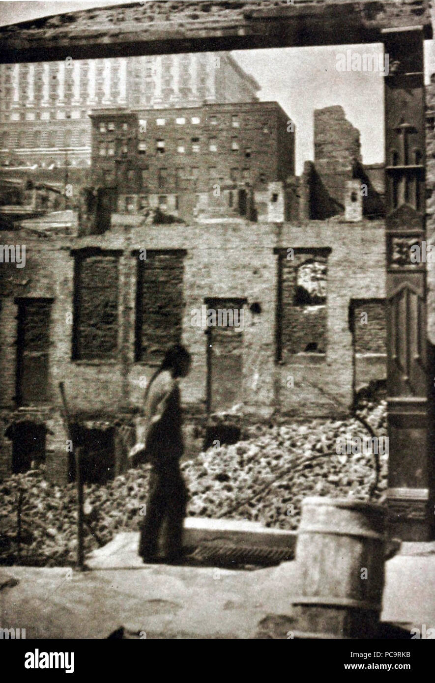 Après l'incendie Genthe. Banque D'Images