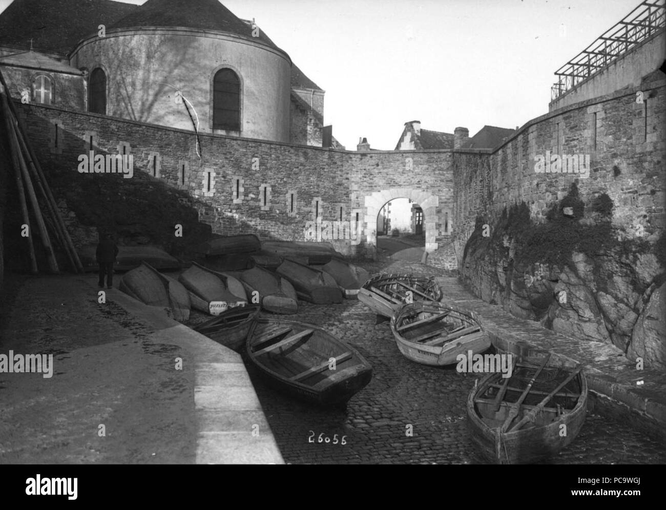 29 L'entrée de la ville close (porte du Passage-Lanriec) Banque D'Images