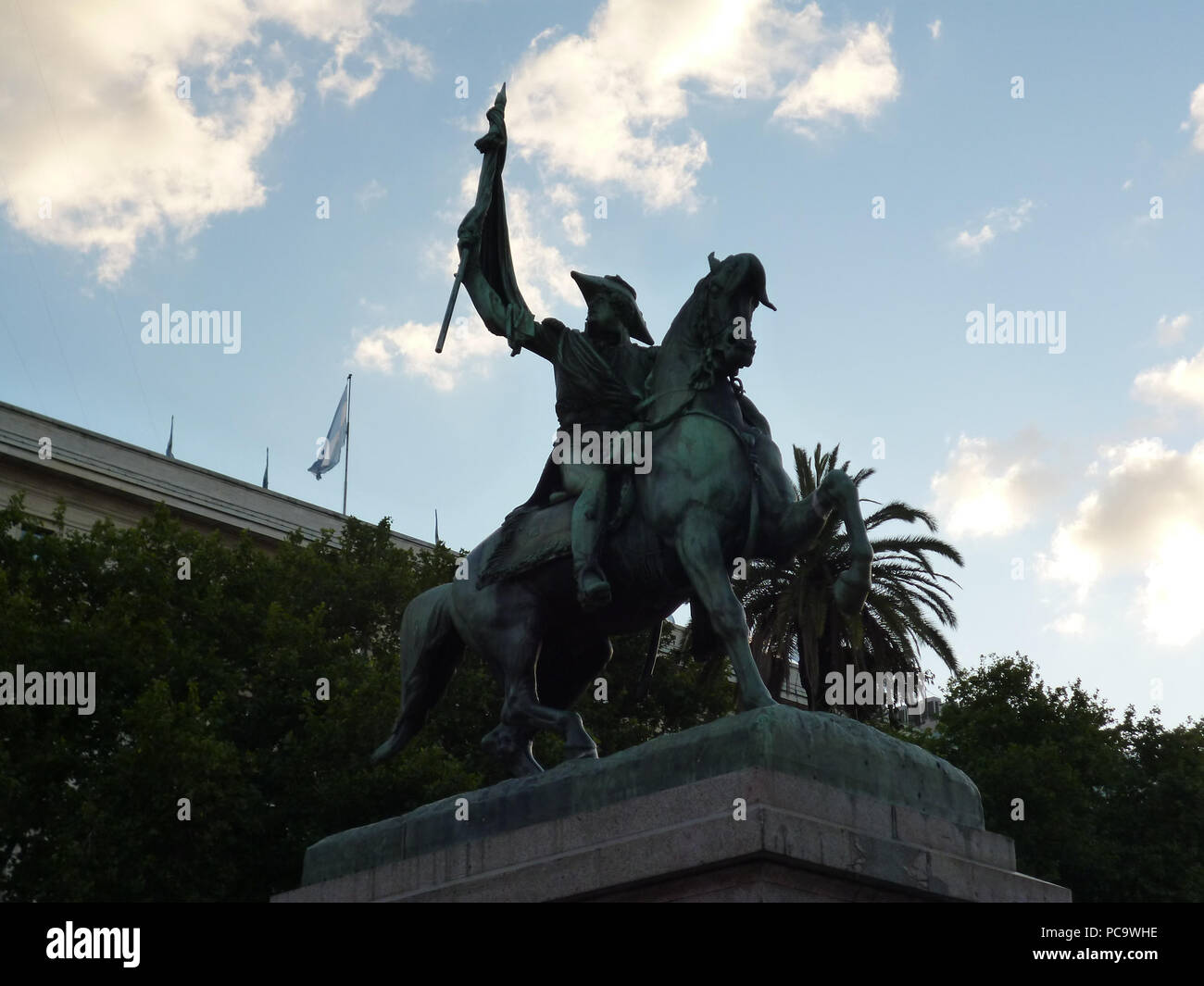 Monumento al 38 tourisme General Manuel Belgrano (1416694200) Buenos Aires, Argentine Banque D'Images