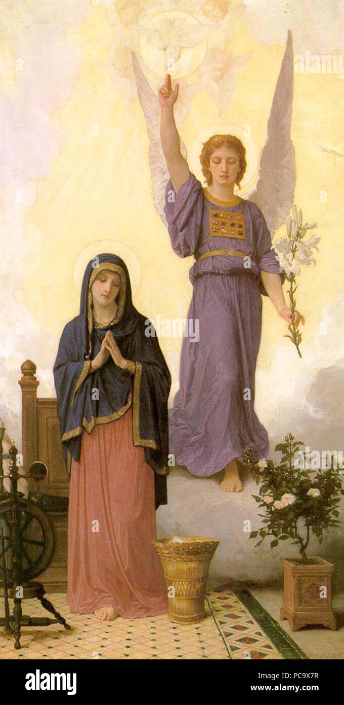 15 Bouguereau, L'Annonciation, 1888 (5590348528) Banque D'Images