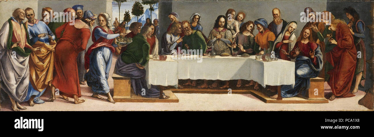 80 Luca Signorelli - le Christ dans la maison de Simon le pharisien - National Gallery of Ireland (1) Banque D'Images