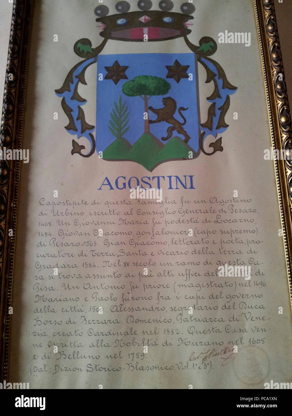 Agostini di Pesaro. Banque D'Images