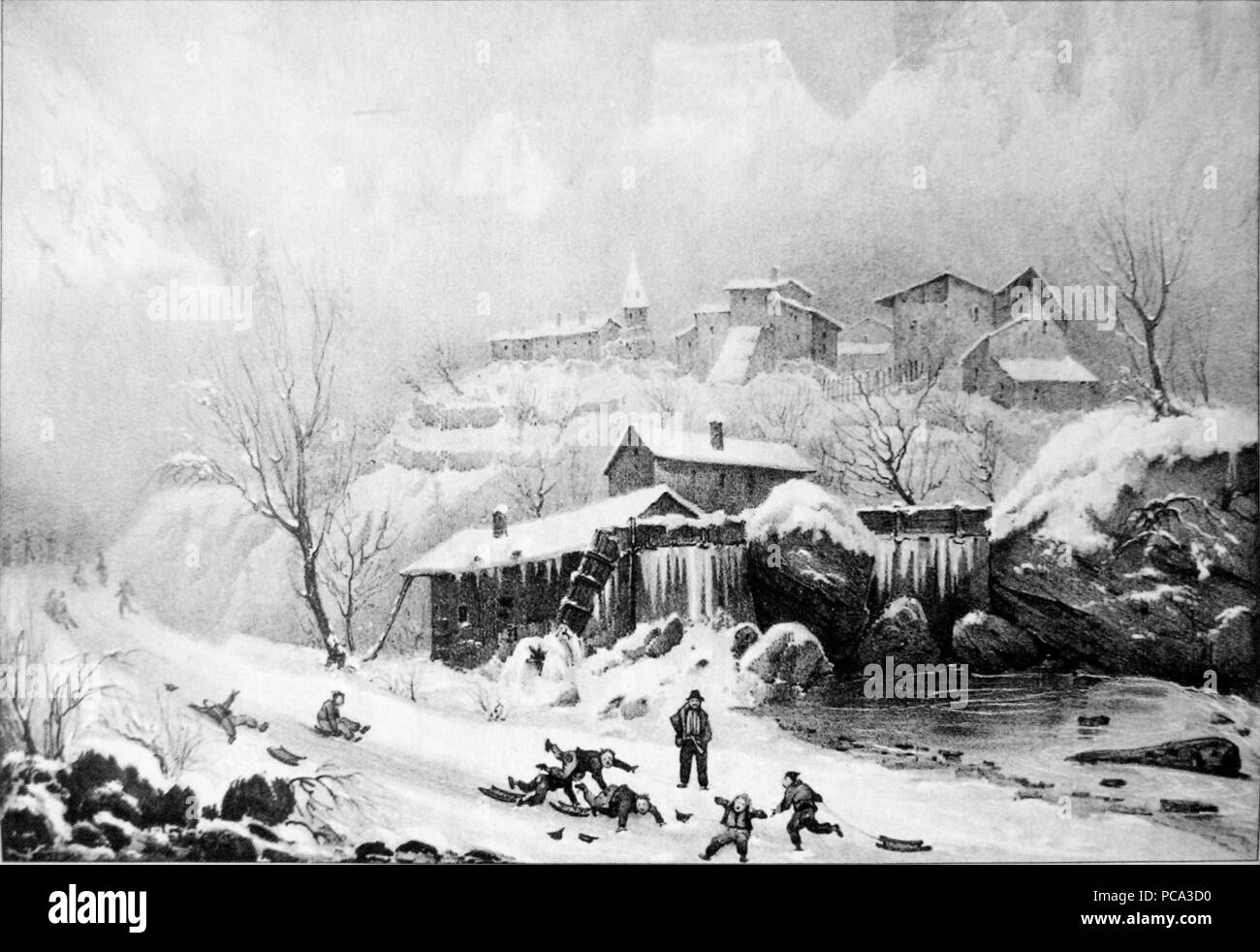 45 Im19 Album Dauphiné tome II - Choranche (Isère) par CR cropped Banque D'Images