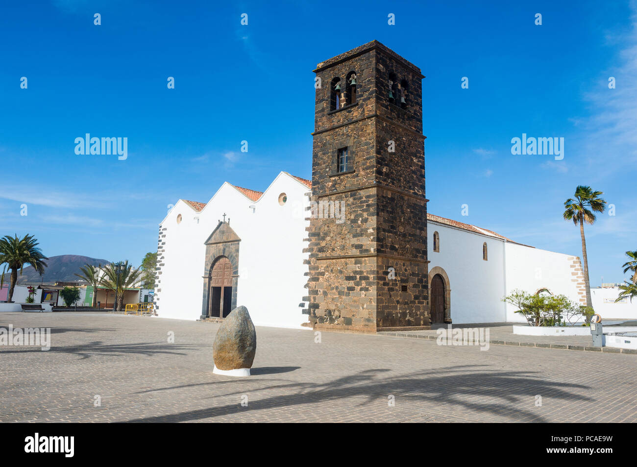 Église Notre Dame de Candelaria, La Oliva, Fuerteventura, Îles Canaries, Espagne, Europe, Atlantique Banque D'Images