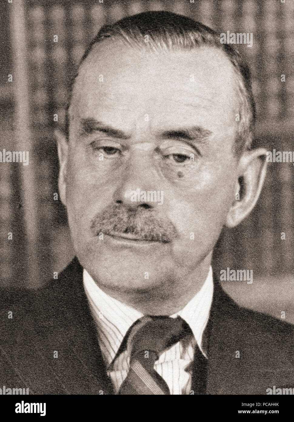 Paul Thomas Mann, 1875 - 1955. Romancier, nouvelliste, critique social, philanthrope, essayiste, et le 1929 lauréat du Prix Nobel de littérature. Après une impression contemporaine. Banque D'Images