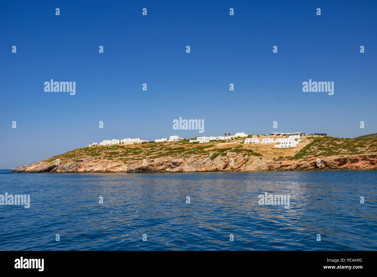 Magnifique vue sur Paros que la voile autour de l'île Banque D'Images