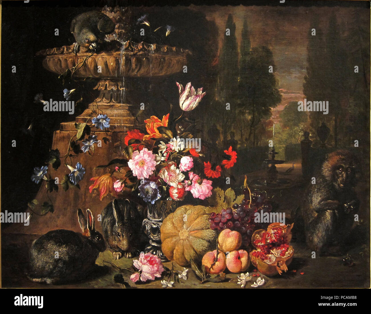 Ajaccio de Coninck fruits Fleurs animaux. Banque D'Images