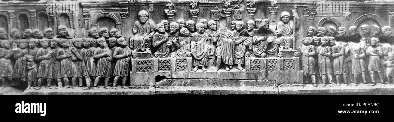 54 Arc de Constantin frise forum Banque D'Images