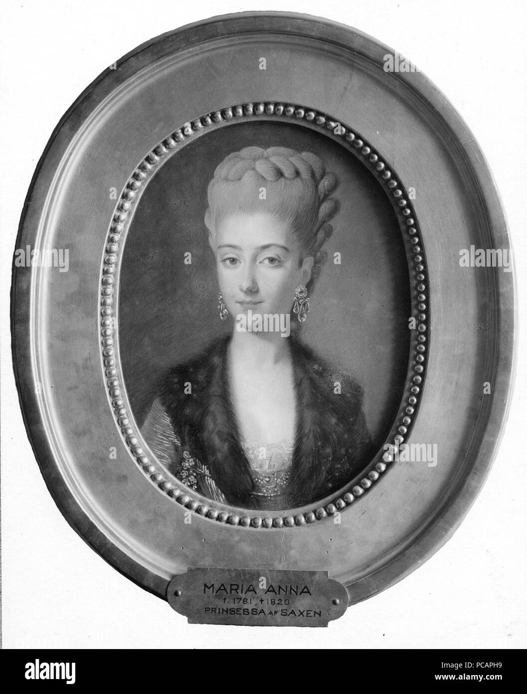 60 Maria Anna, 1761-1829, av prinsessa Sachsen (Johann Heinrich Schmidt) - Nationalmuseum - 15484 Banque D'Images