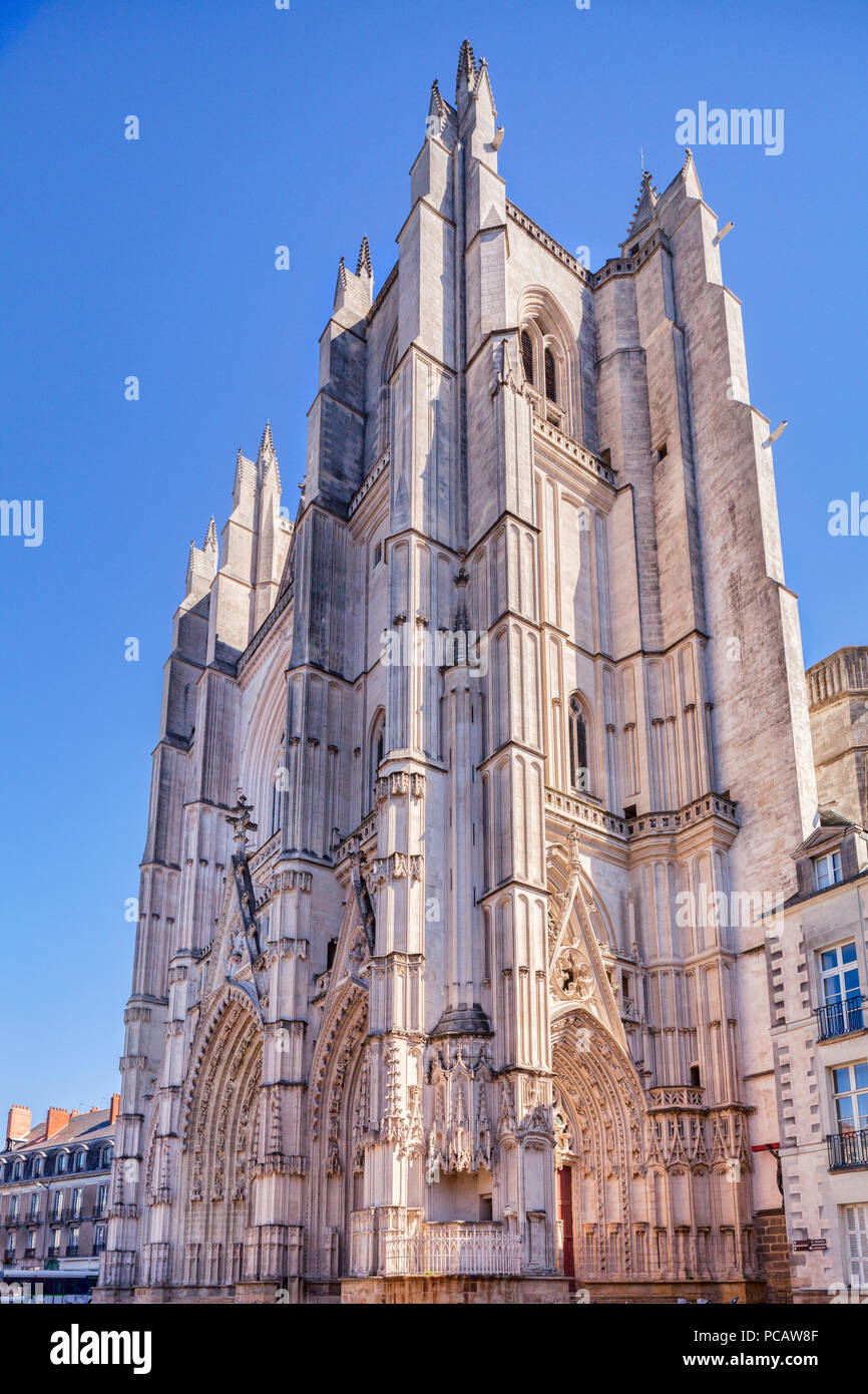 Cathédrale de Saint Pierre et Saint Paul, Nantes, Loire Atlantique, France. Banque D'Images