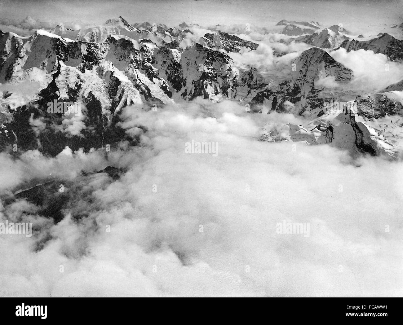 6 montagnes Lauterbrunnental Spelterini Banque D'Images