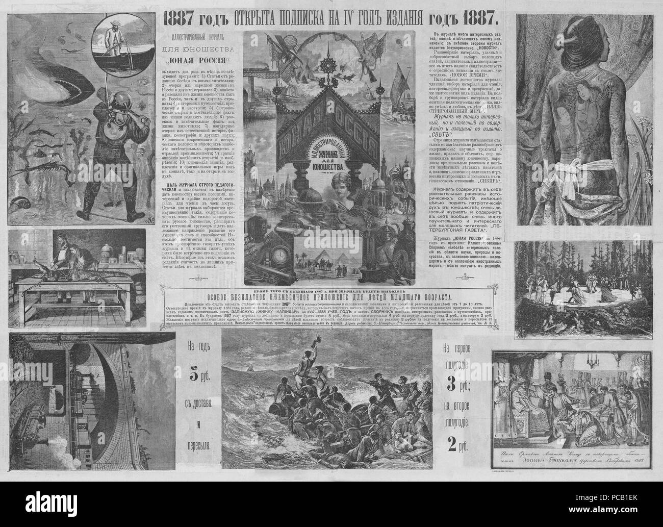 18 Живописное обозрение, 1886 № 01-26 (5 янв. - 23 июня) ; n° 27-52 (6 июля 28 дек - Page 906). Banque D'Images